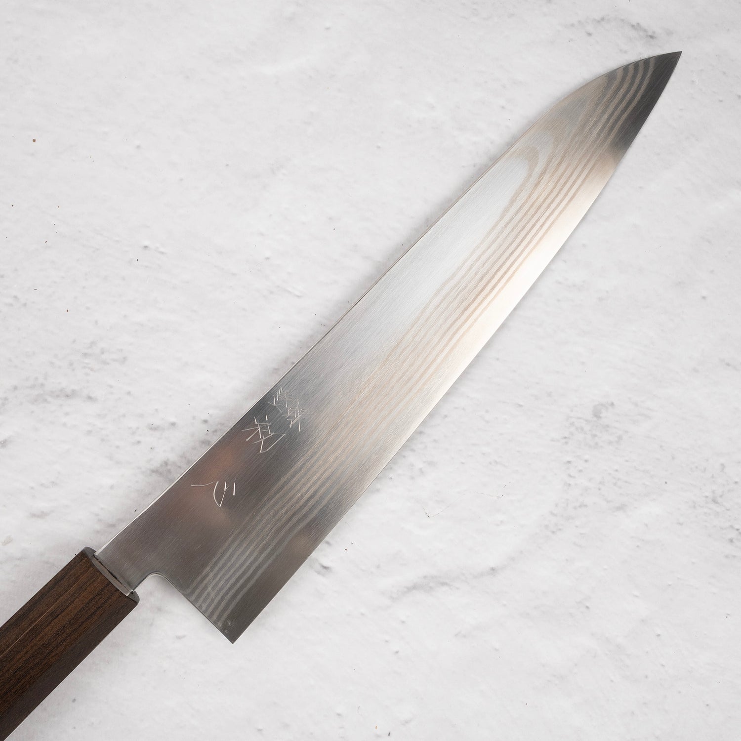 Hatsukokoro Ginso Ginsan Nickel Damascus Gyuto 240mm