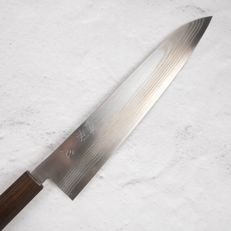 Hatsukokoro Ginso Ginsan Nickel Damascus Gyuto 240mm