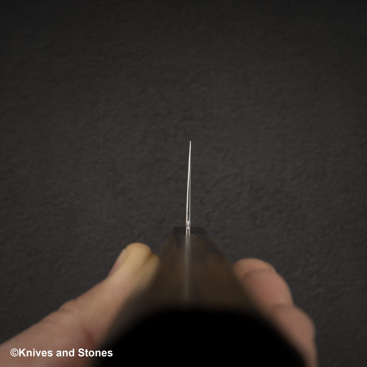 Hatsukokoro Hayabusa Blue 2 Rainbow Rainbow Damascus Santoku 180mm