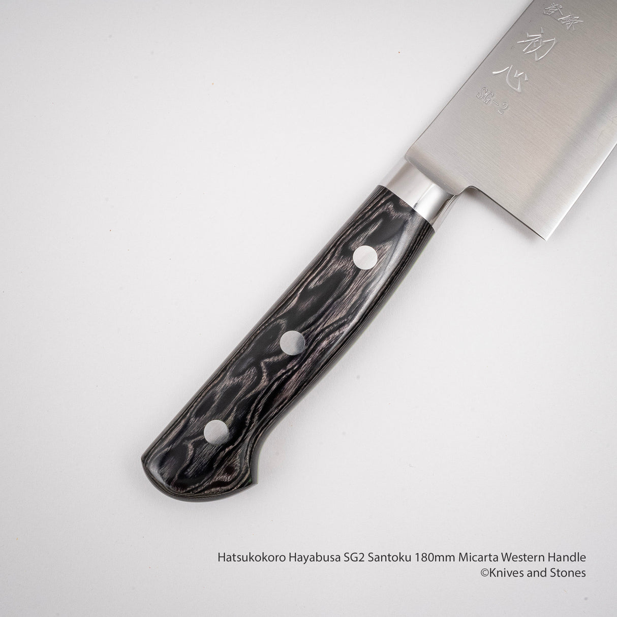 Hatsukokoro Hayabusa SG2 三德 180mm 米卡塔西式手柄