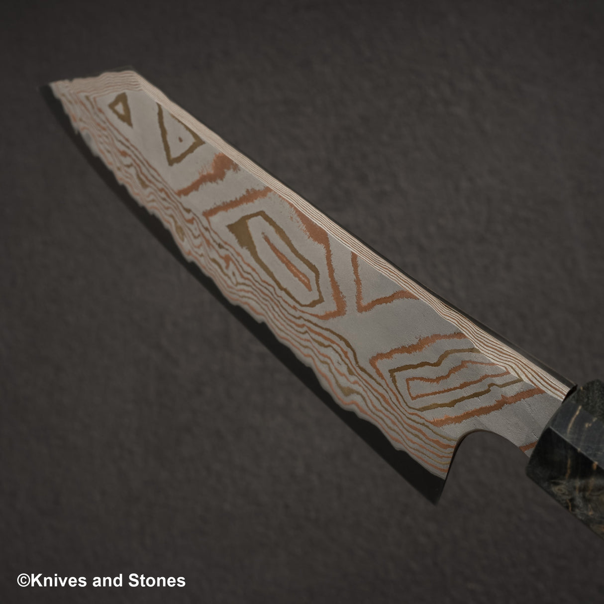 初心 x Nigara Irodori Blue 2 彩虹大馬士革文化 180mm