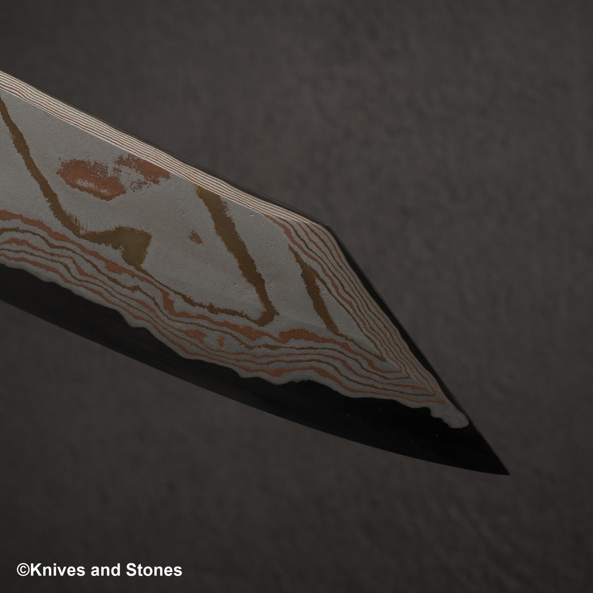 初心 x Nigara Irodori Blue 2 彩虹大馬士革文化 180mm