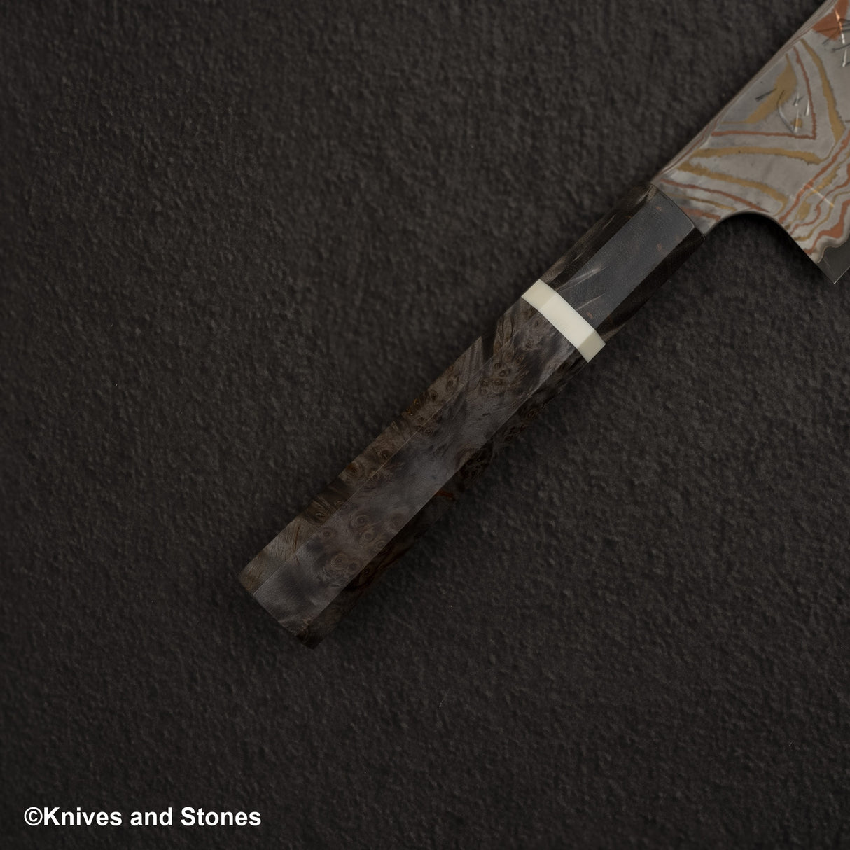 初心 x Nigara Irodori Blue 2 彩虹大馬士革 K-tip Gyuto 210mm