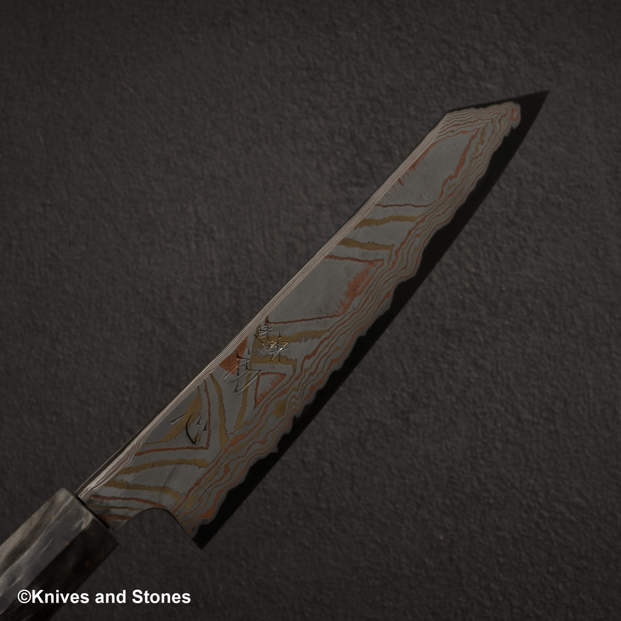 初心 x Nigara Irodori Blue 2 彩虹大馬士革 K-tip Gyuto 210mm