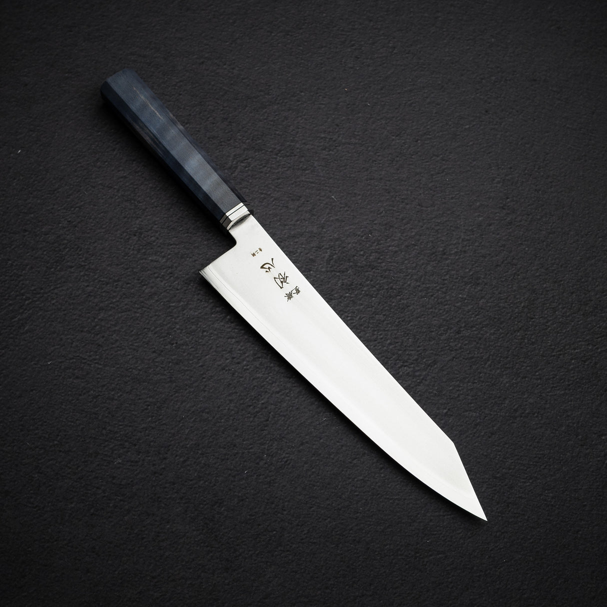 Hatsukokoro Kaijin Blue 2 K-tip Gyuto 210mm Migaki Curly Maple