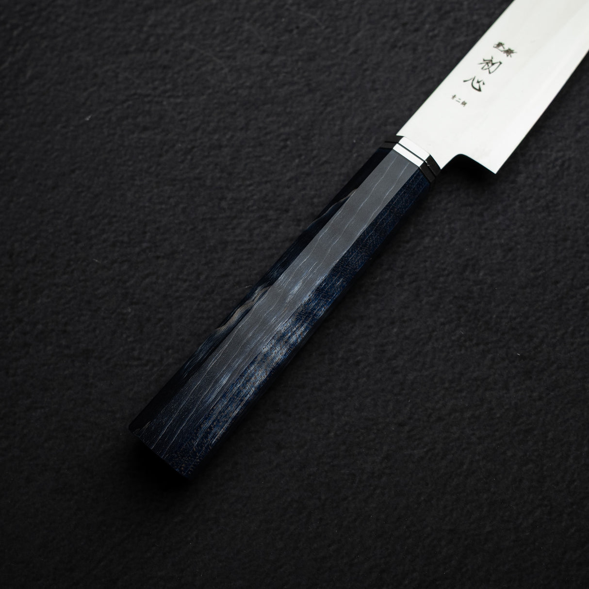 Hatsukokoro Kaijin Blue 2 Petty 150mm Migaki Curly Maple