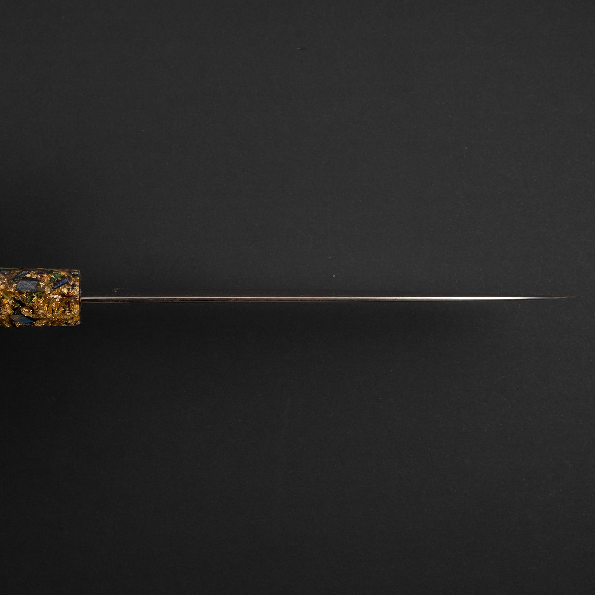 初心 孔雀 V-Toku-2 小刀 150mm 彩虹大馬士革紋 綠色