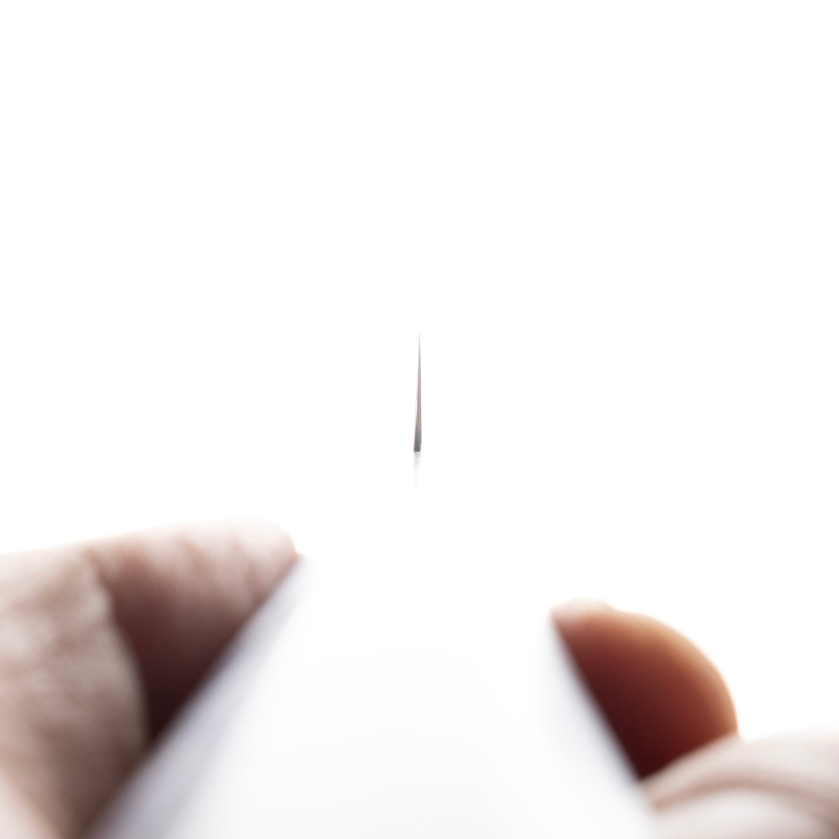 初心孔雀 V-Toku-2 小刀 150mm 彩虹大馬士革紋 紫色