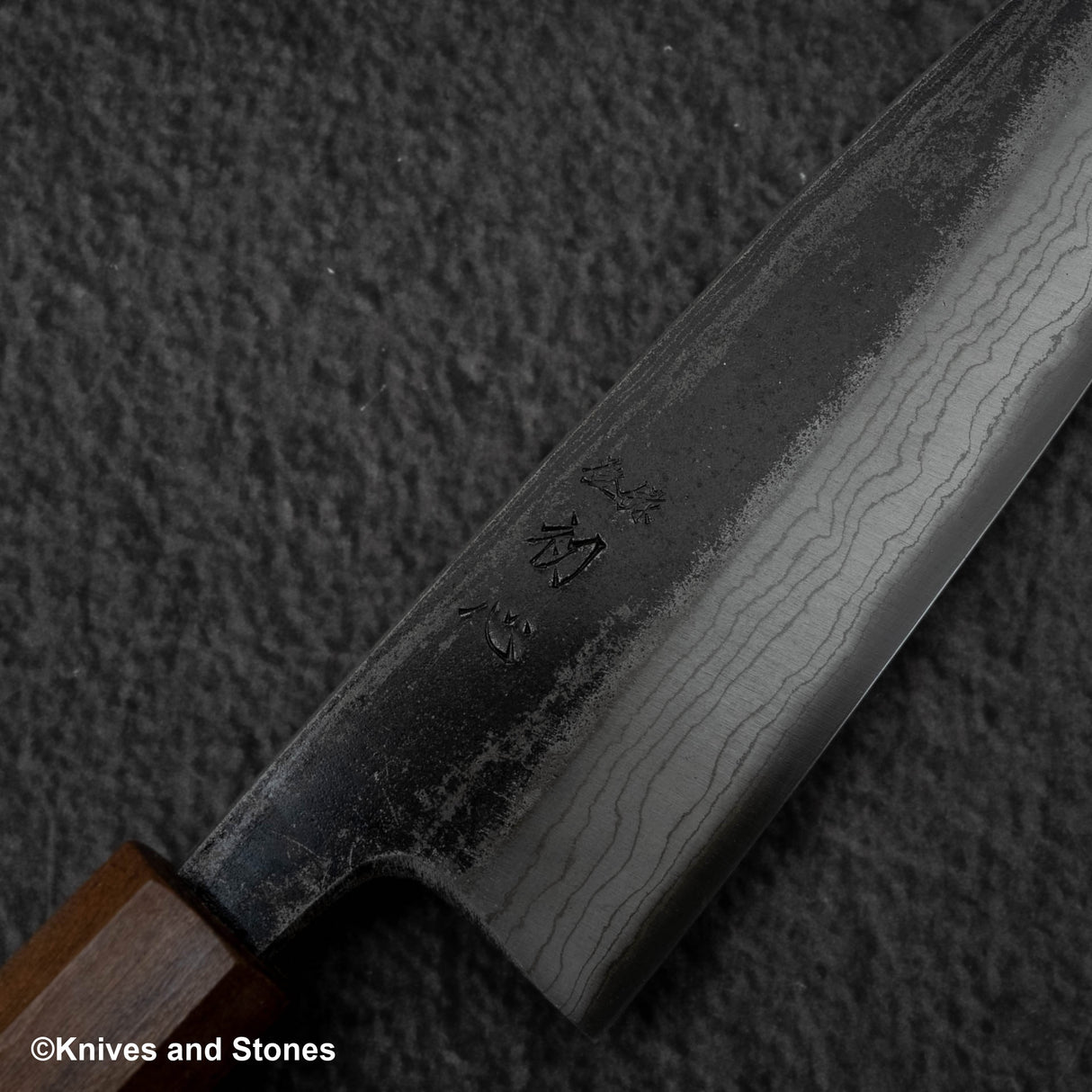 初心雲影 藍色 2 黑內大馬士革小資 150mm