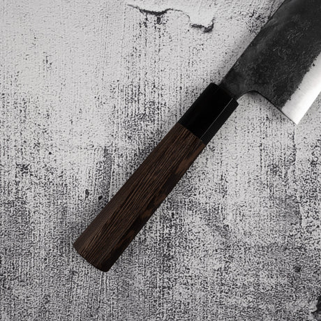 Hatsukokoro Kurokaze Blue 2 Deba 180mm Double Bevel Kurouchi