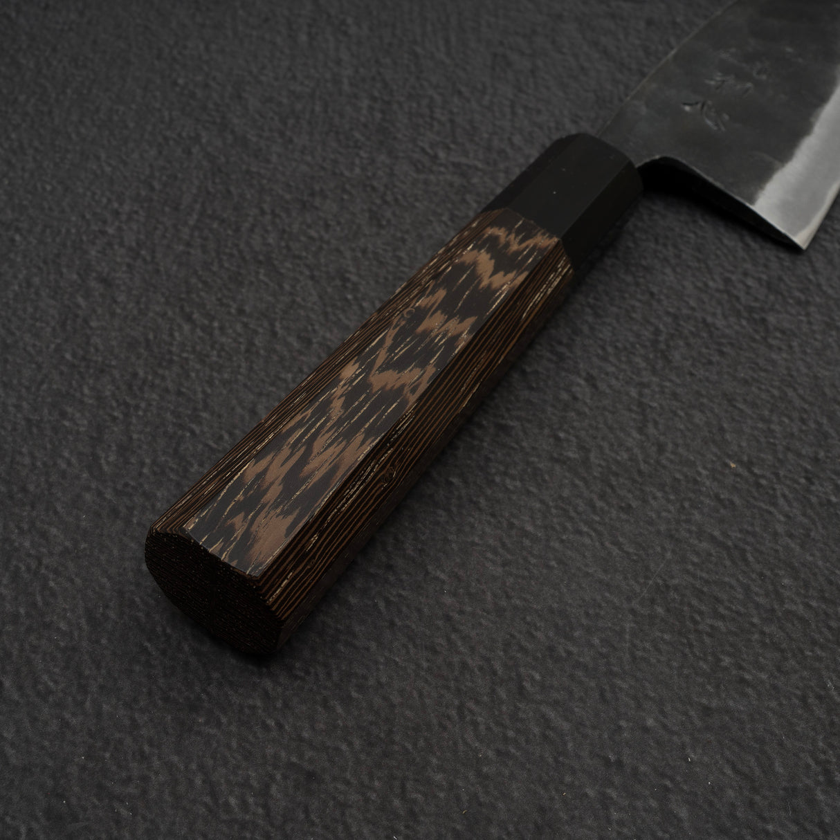 Hatsukokoro 黑風 Blue 2 Kurouchi Deba 150mm 雙斜角