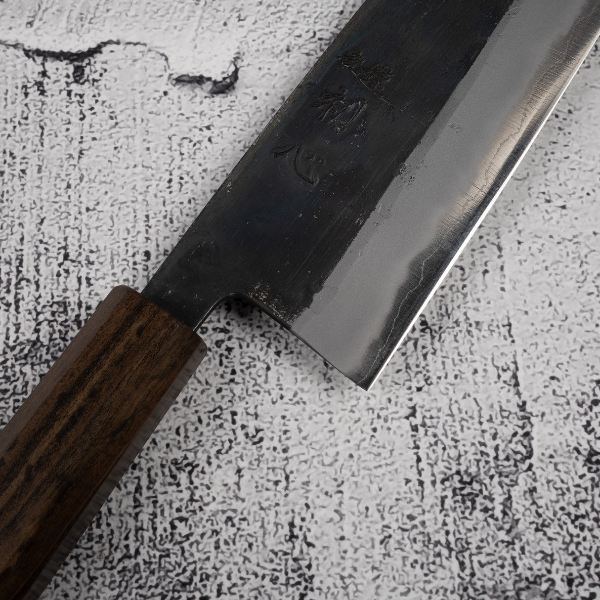 黑崎本急 AS KU Gyuto 210mm Kurouchi by Hatsukokoro Black Chacate