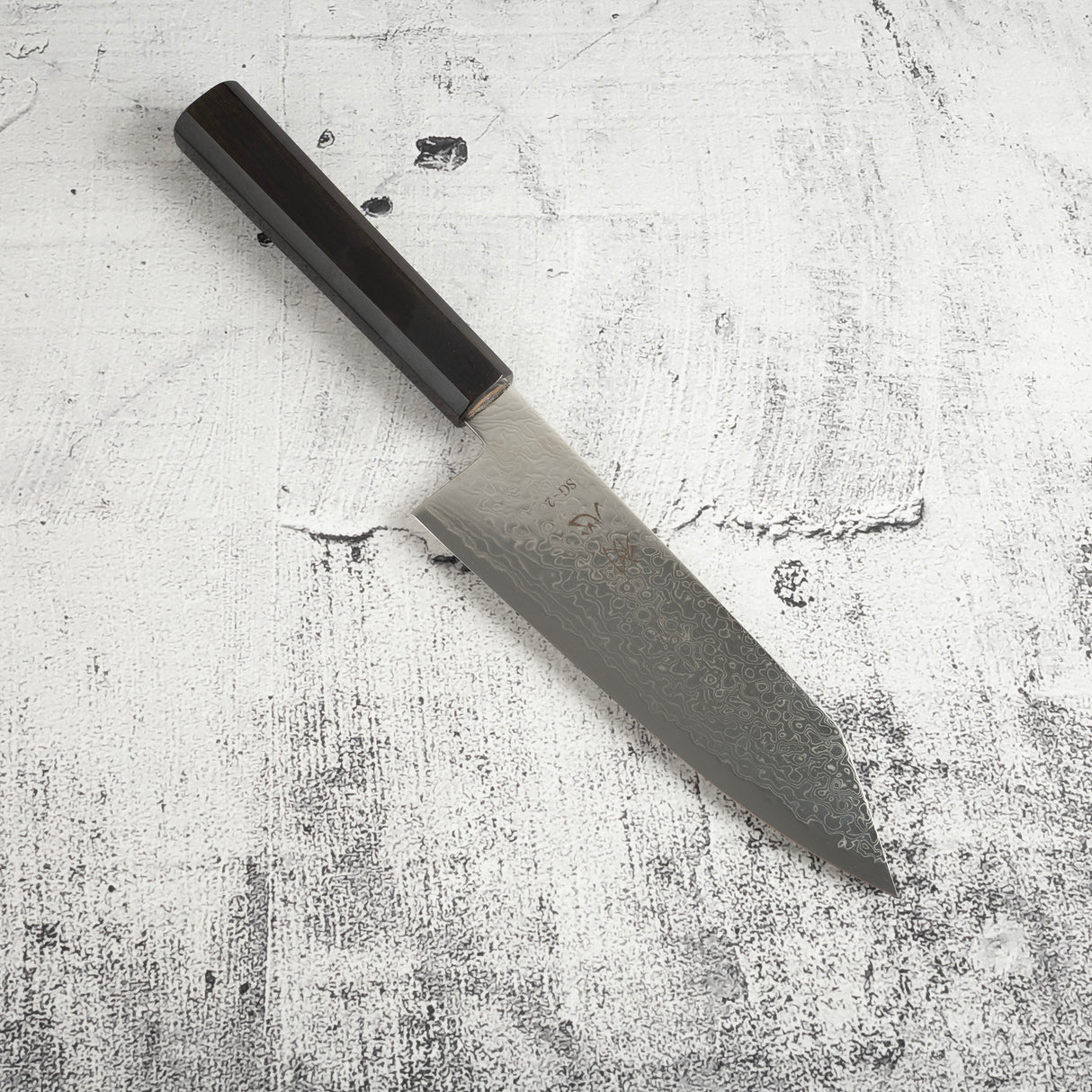 初心 Ryuhyo SG2 大馬士革文化刀 180mm 黑檀握柄