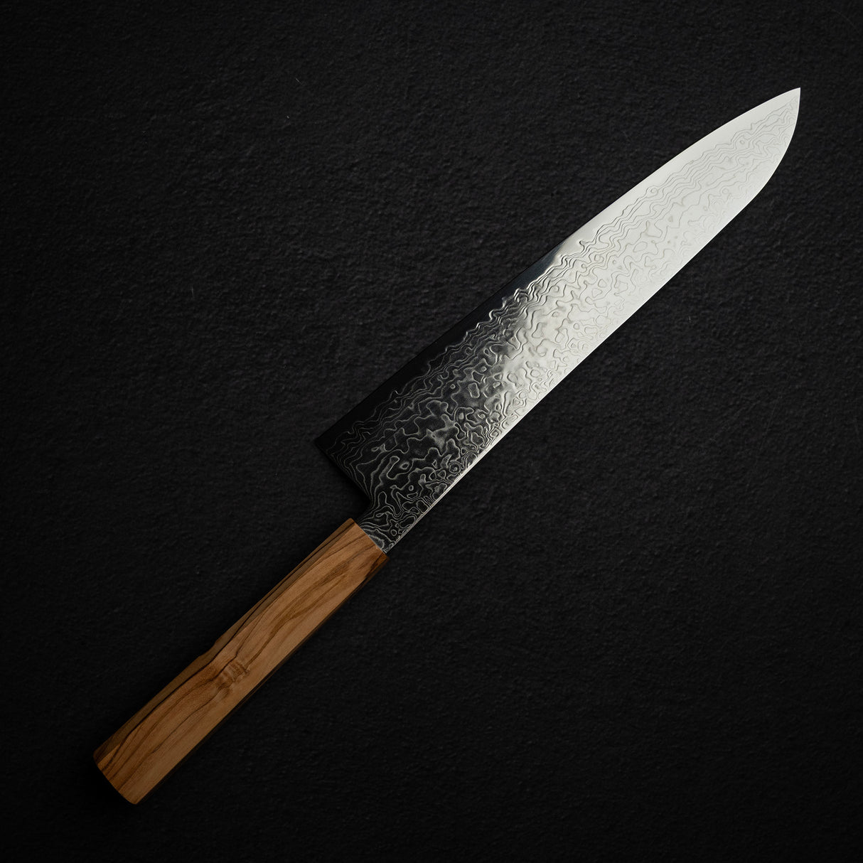 Hatsukokoro Ryuhyo SG2 Damascus Gyuto 240mm, Olivewood Handle