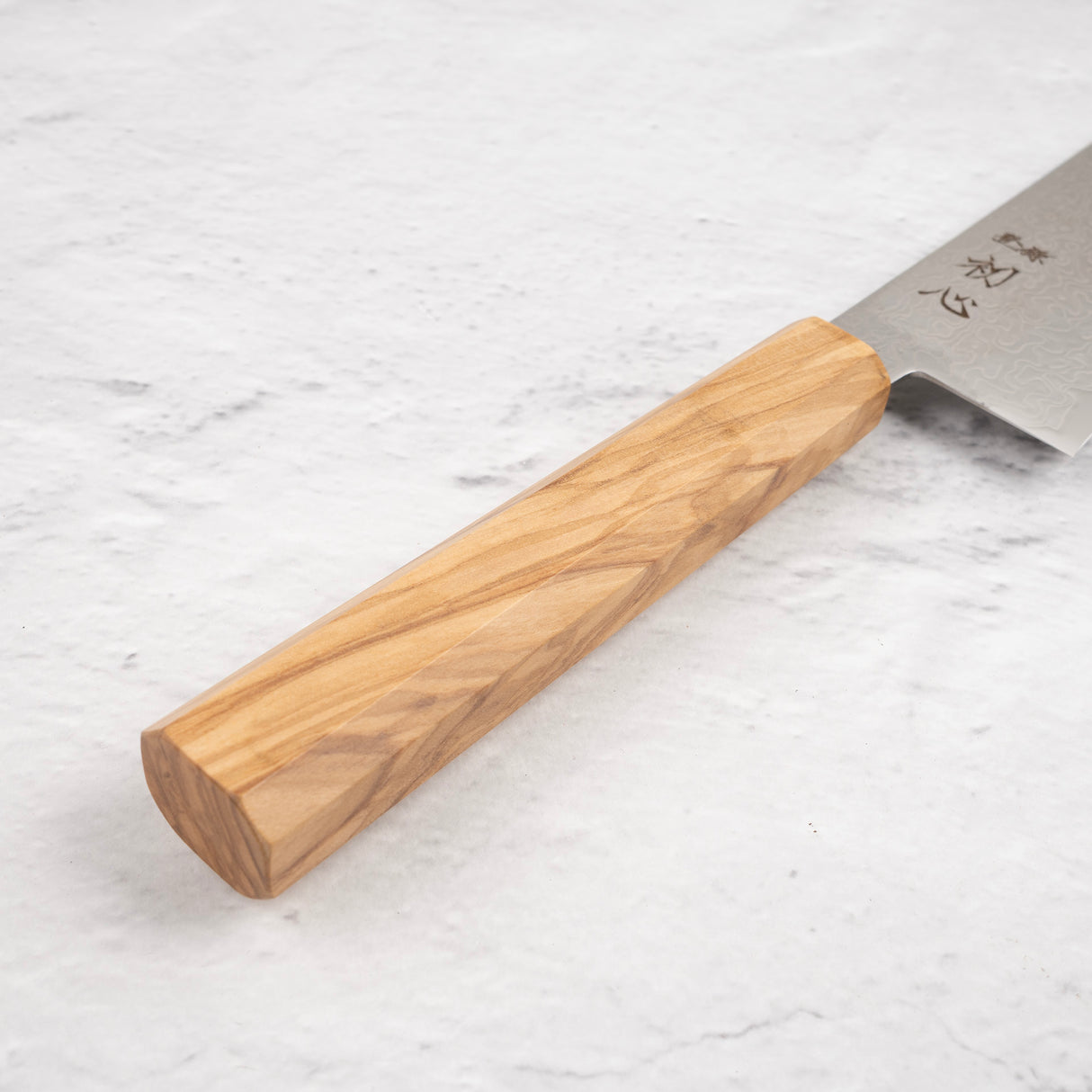 Hatsukokoro Ryuhyo SG2 大馬士革 K 尖 Gyuto 210 毫米刀刃,含橄欖木手柄