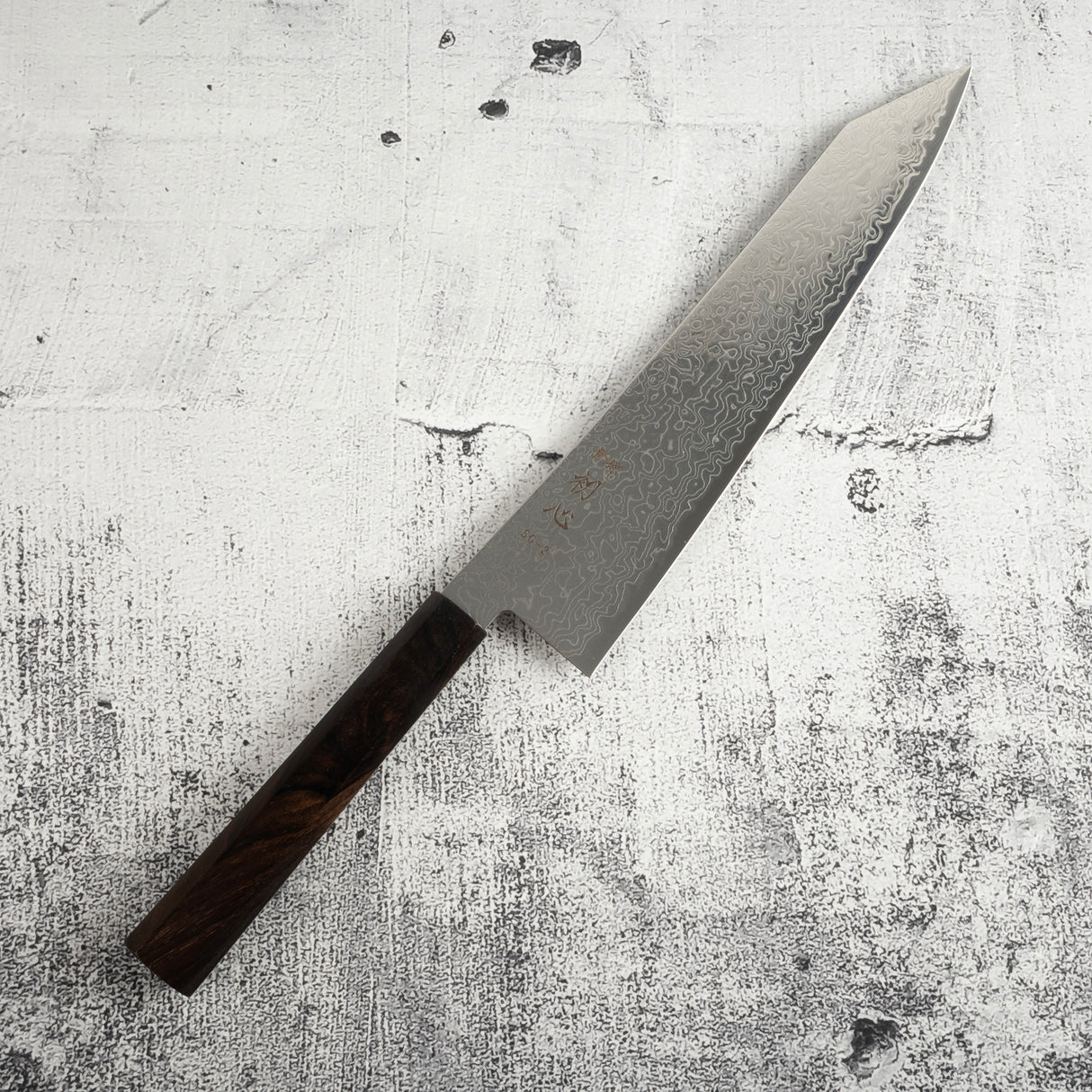 初心 Ryuhyo SG2 大馬士革 K tip 牛刀 240mm 黑檀木柄