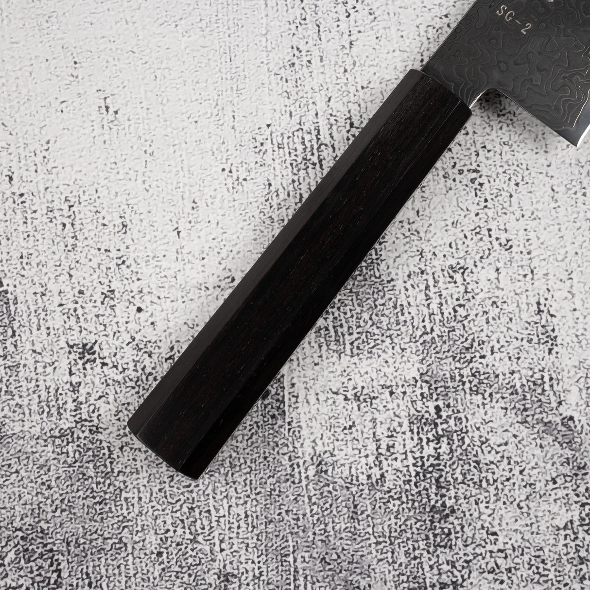 初心 流冰 SG2 黑大馬士革 K-tip 牛刀 210mm 黑檀木柄
