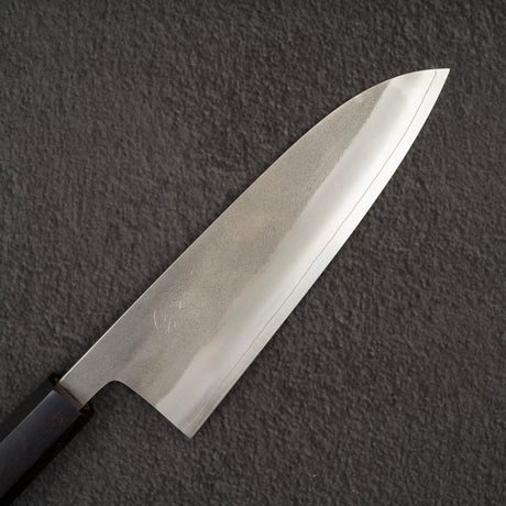 Hatsukokoro x Yoshikane SKD Nashiji Santoku 170mm Ebony Handle