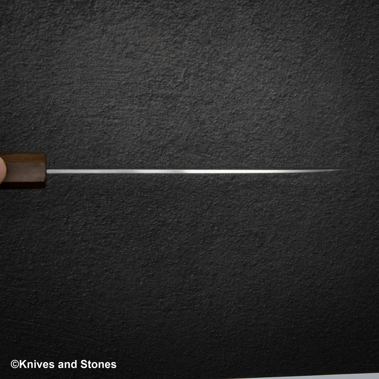 Hatsukokoro VG5 Hayabusa Santoku 180mm Black Chacate