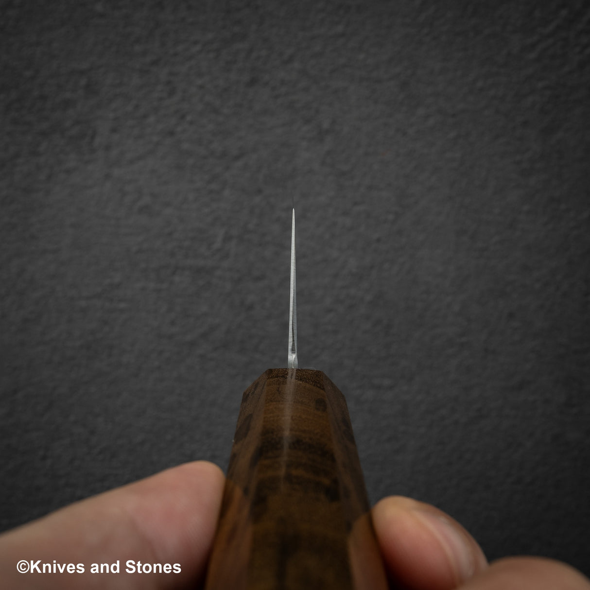 Hatsukokoro VG5 Hayabusa Santoku 180mm Black Chacate