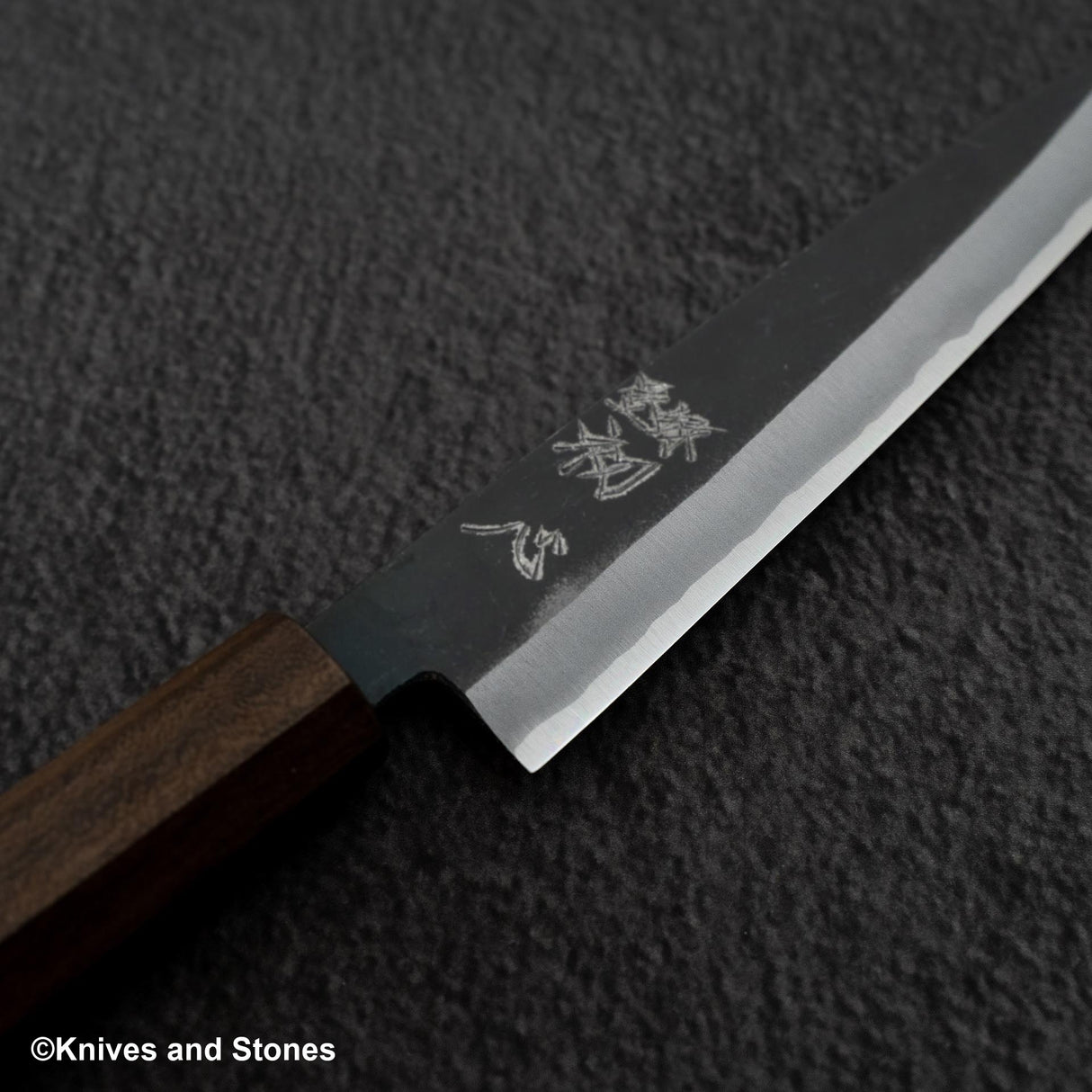 Hatsukokoro Aosagi Blue 2 Kurouchi Petty 150mm 黑色 Chacate