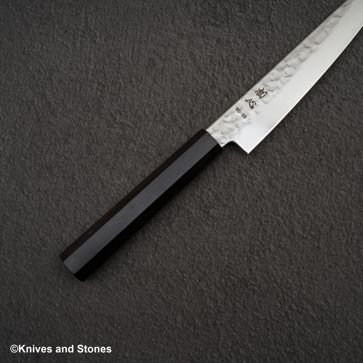 Hatsukokoro Hayabusa VG10 大馬士革土細小 150 毫米烏木手柄