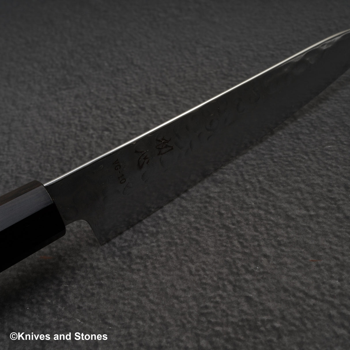 Hatsukokoro Hayabusa VG10 大馬士革土細小 150 毫米烏木手柄