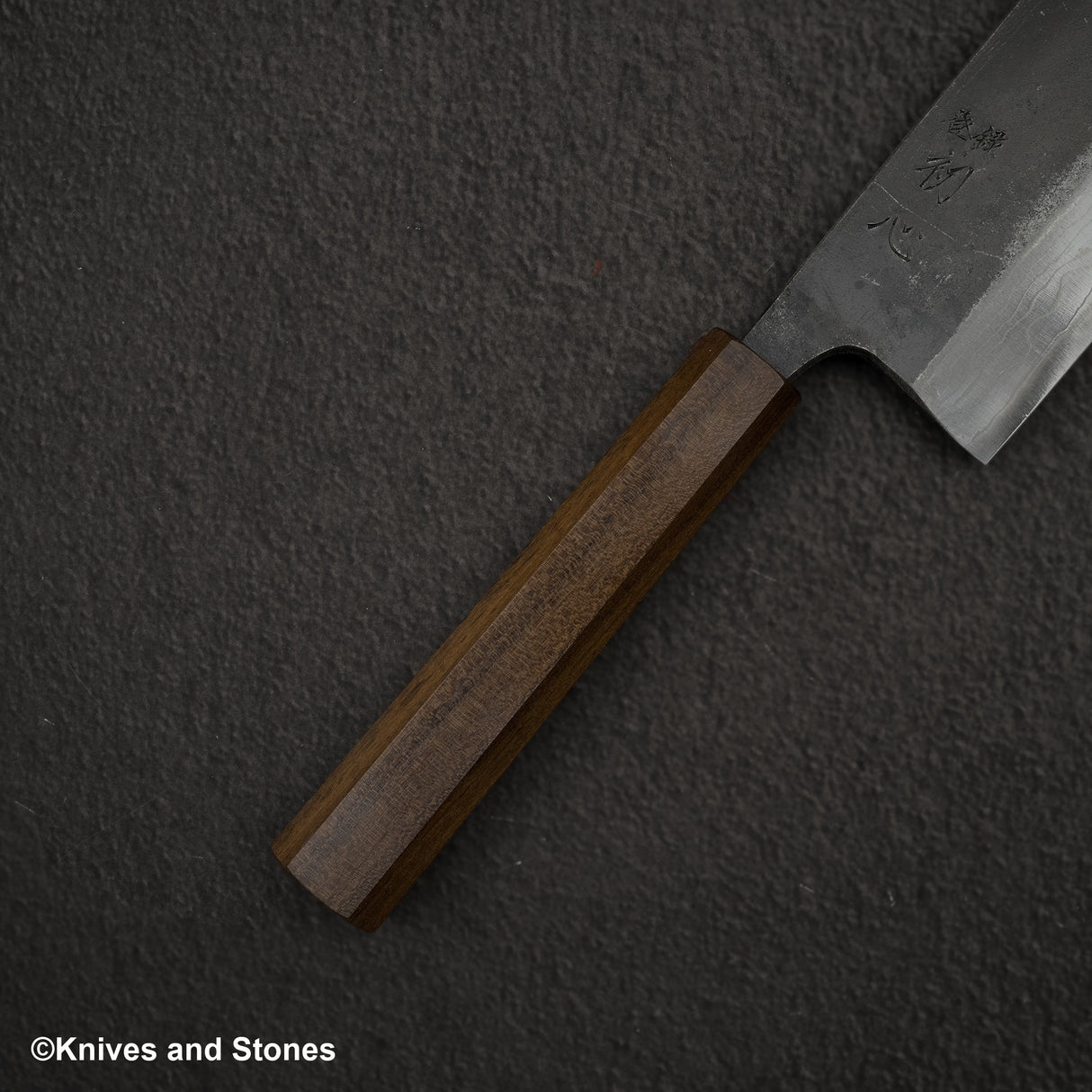 初心雲影 藍色 2 黑內大馬士革 Nakiri 165mm 黑色 Chacate