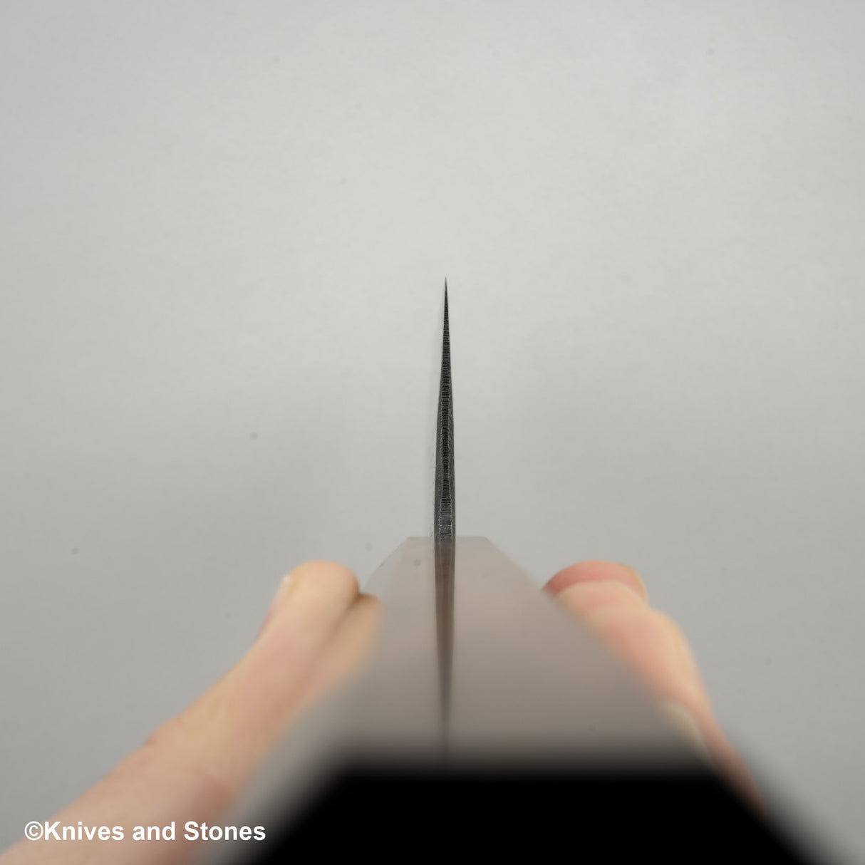 初心雲影 藍色 2 黑內大馬士革 Nakiri 165mm 黑色 Chacate