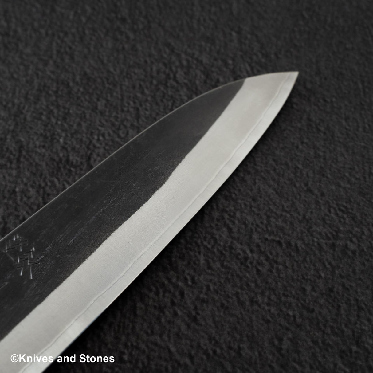 Hatsukokoro Kurokaze White 2 Kurouchi Gyuto 180mm 不鏽鋼包覆黑色 Chacate