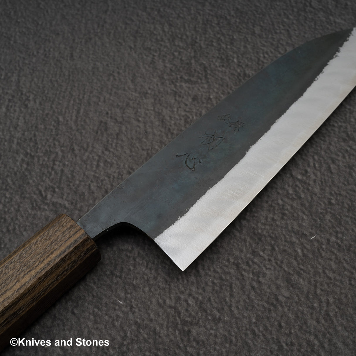 Hatsukokoro Kuronami Blue 2 Kurouchi Santoku 165mm