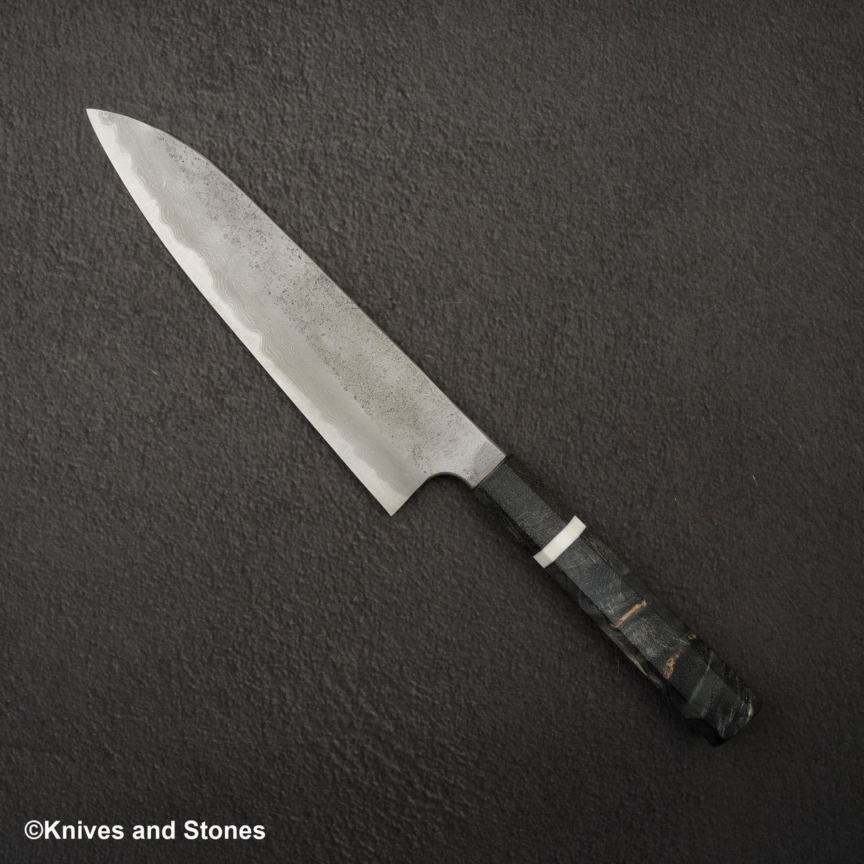 Nigara x Hatsukokoro Ryusui Blue 2 大馬士革 Nashiji Gyuto 210mm