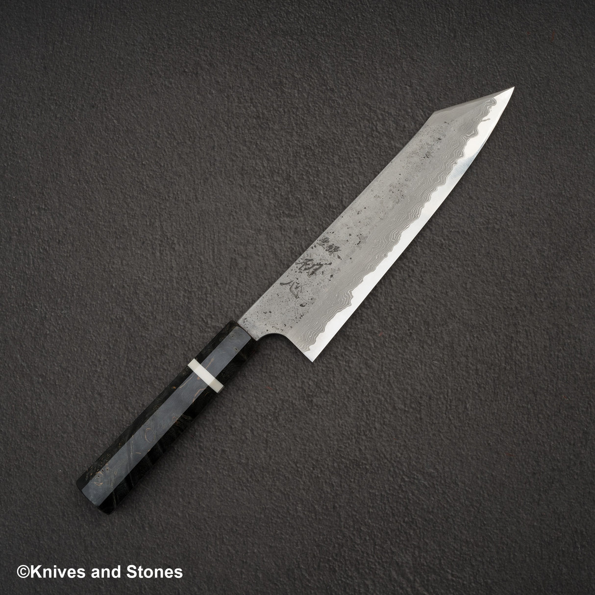 Nigara x Hatsukokoro Ryusui Blue 2 Damascus Nashiji K-tip Gyuto 240mm