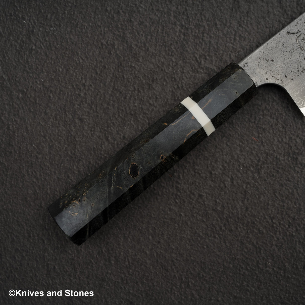 Nigara x Hatsukokoro Ryusui Blue 2 Damascus Nashiji K-tip Gyuto 240mm