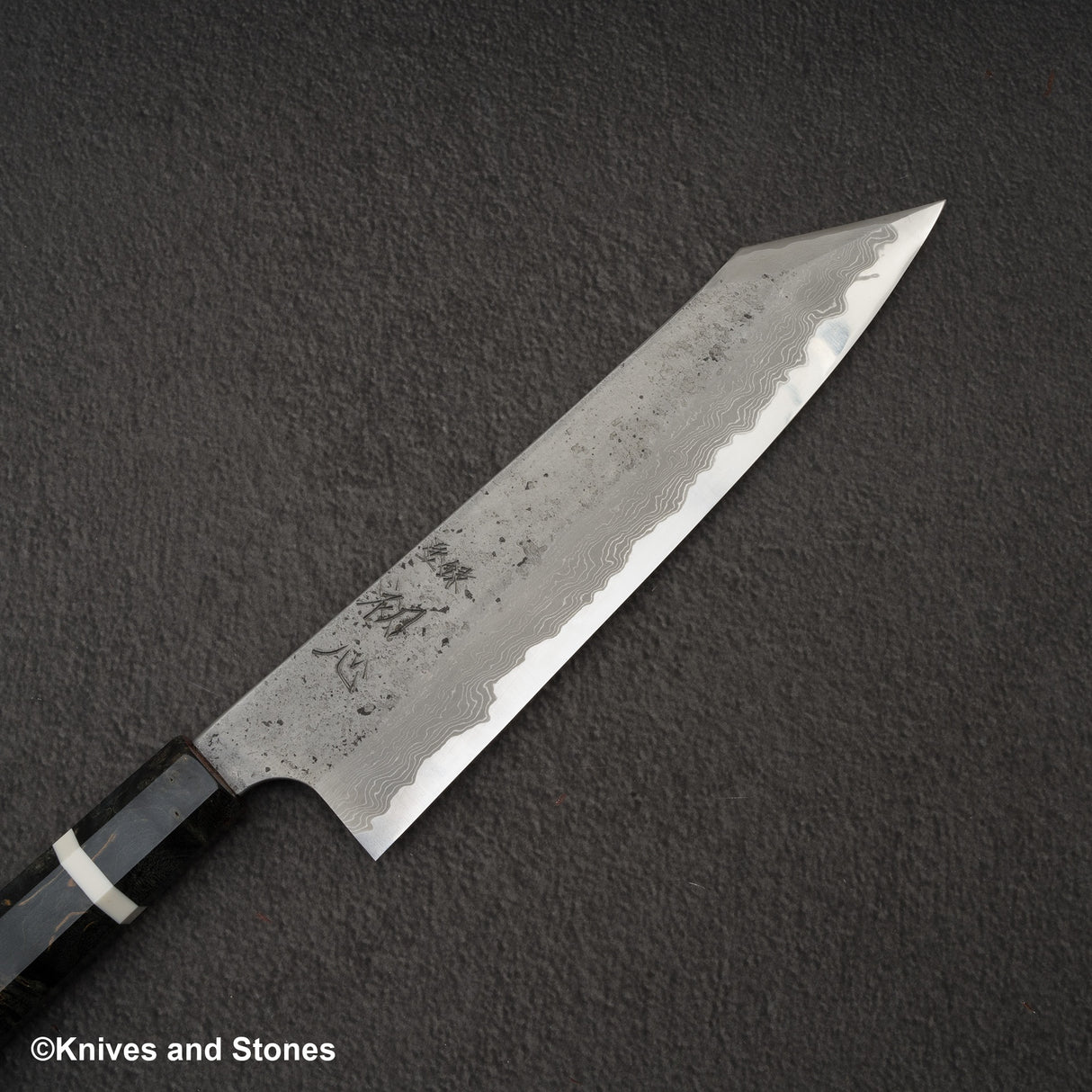 Nigara x Hatsukokoro Ryusui Blue 2 Damascus Nashiji K-tip Gyuto 240mm