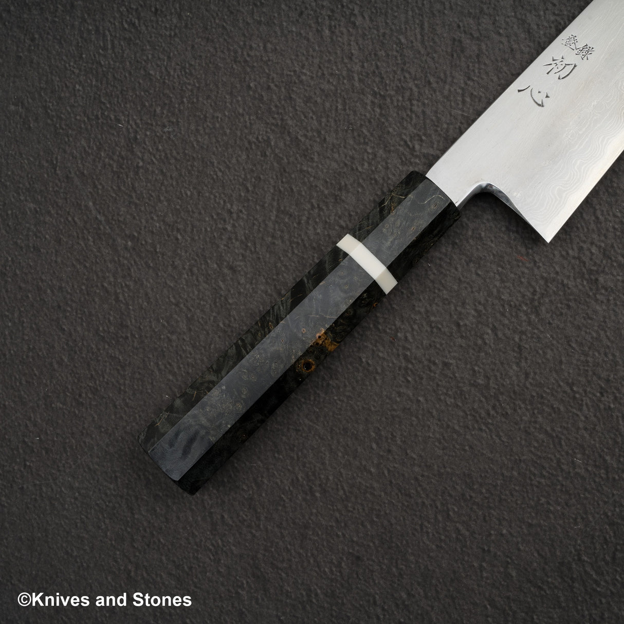 初心 x 中川聰 藍色 1 大馬士革牛刀 240mm