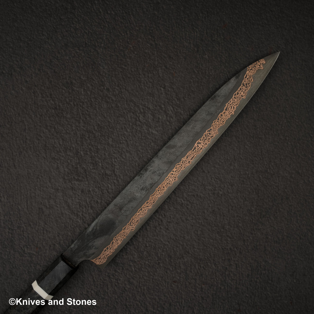 Hatsukokoro x Nigara Yorokobi SLD 銅大馬士革 Sujihiki 270 毫米樺木手柄