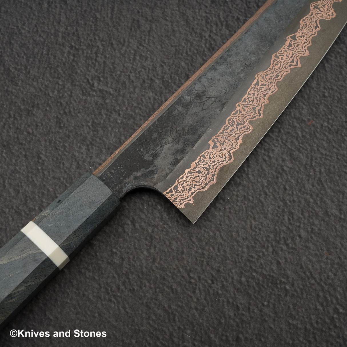 Hatsukokoro x Nigara Yorokobi SLD 銅大馬士革 K-tip Gyuto 210mm 樺木手柄