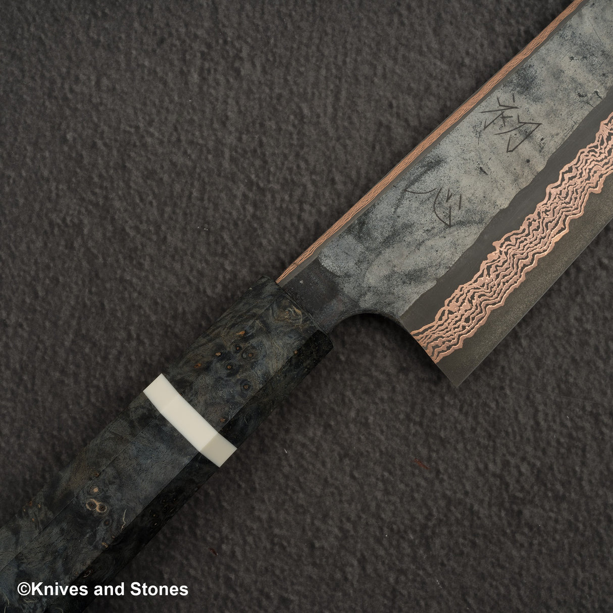 Hatsukokoro x Nigara Yorokobi SLD 銅大馬士革 K-tip Gyuto 240mm 樺木手柄