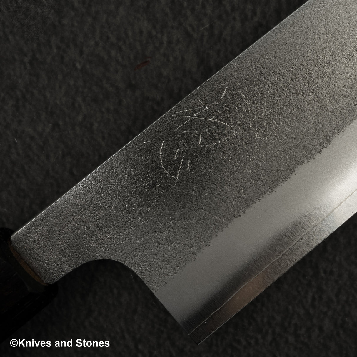 Hatsukokoro x Yoshikane SKD Nashiji K-tip Gyuto 240mm 烏木手柄