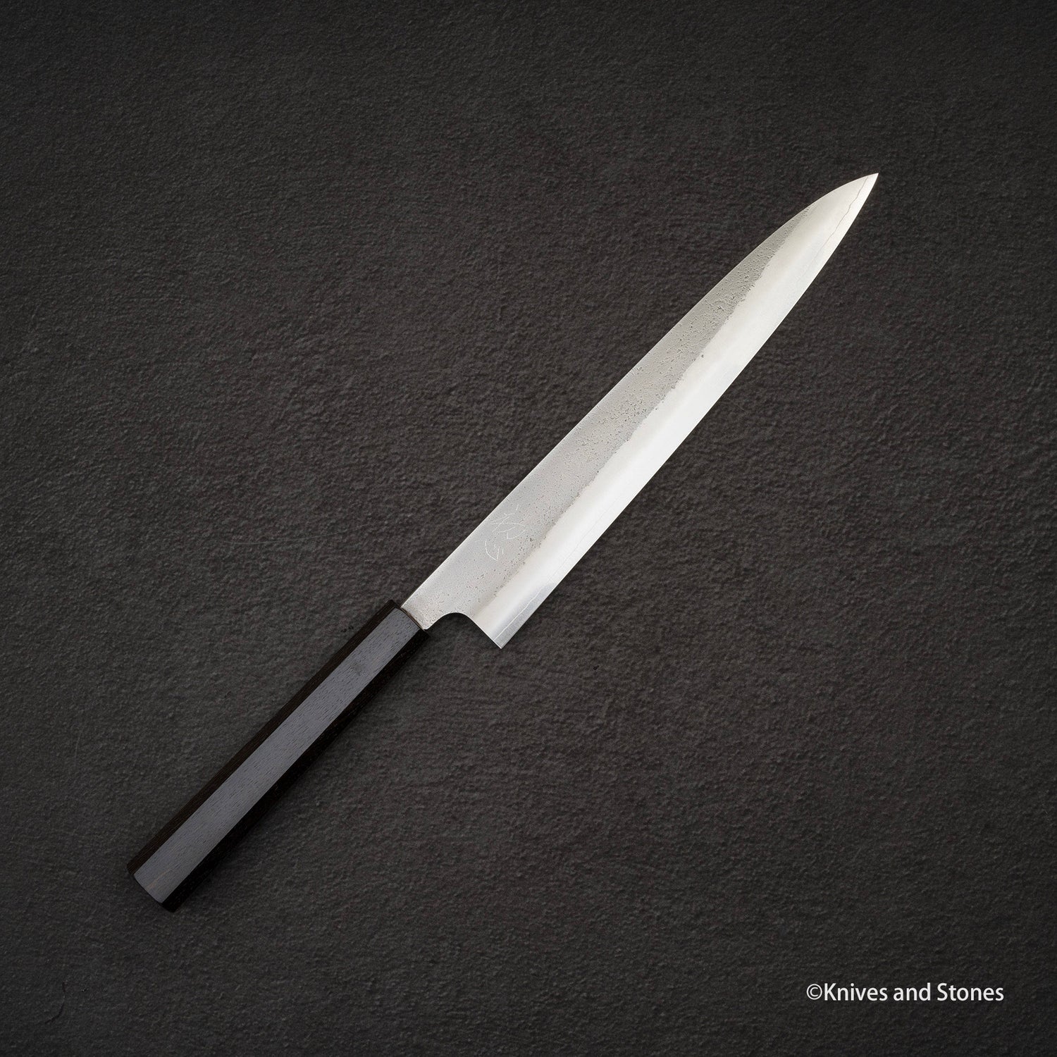 Hatsuokokoro x Yoshikane SKD Nashiji Sujihiki 240mm Ebony Handle