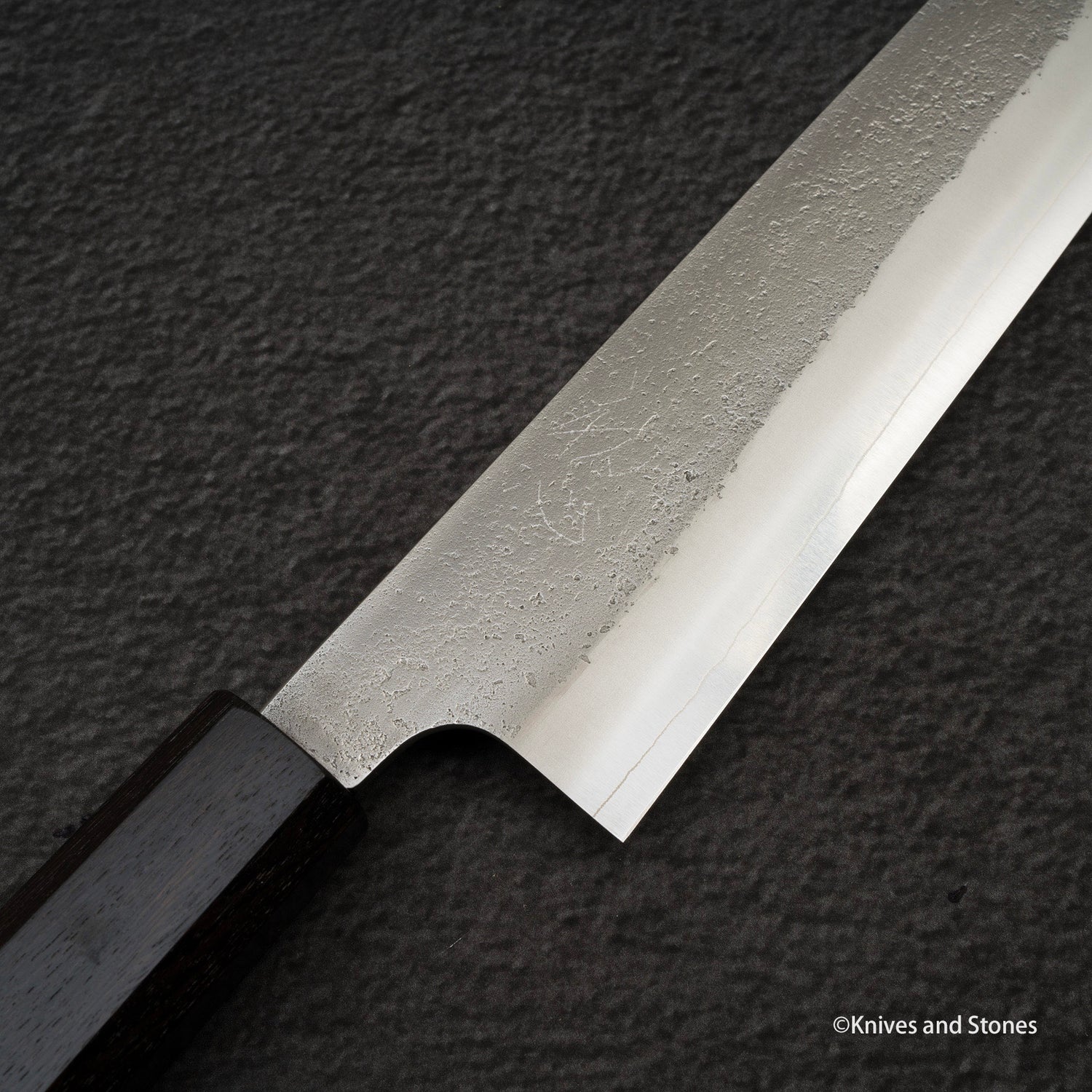 Hatsuokokoro x Yoshikane SKD Nashiji Sujihiki 240mm Ebony Handle