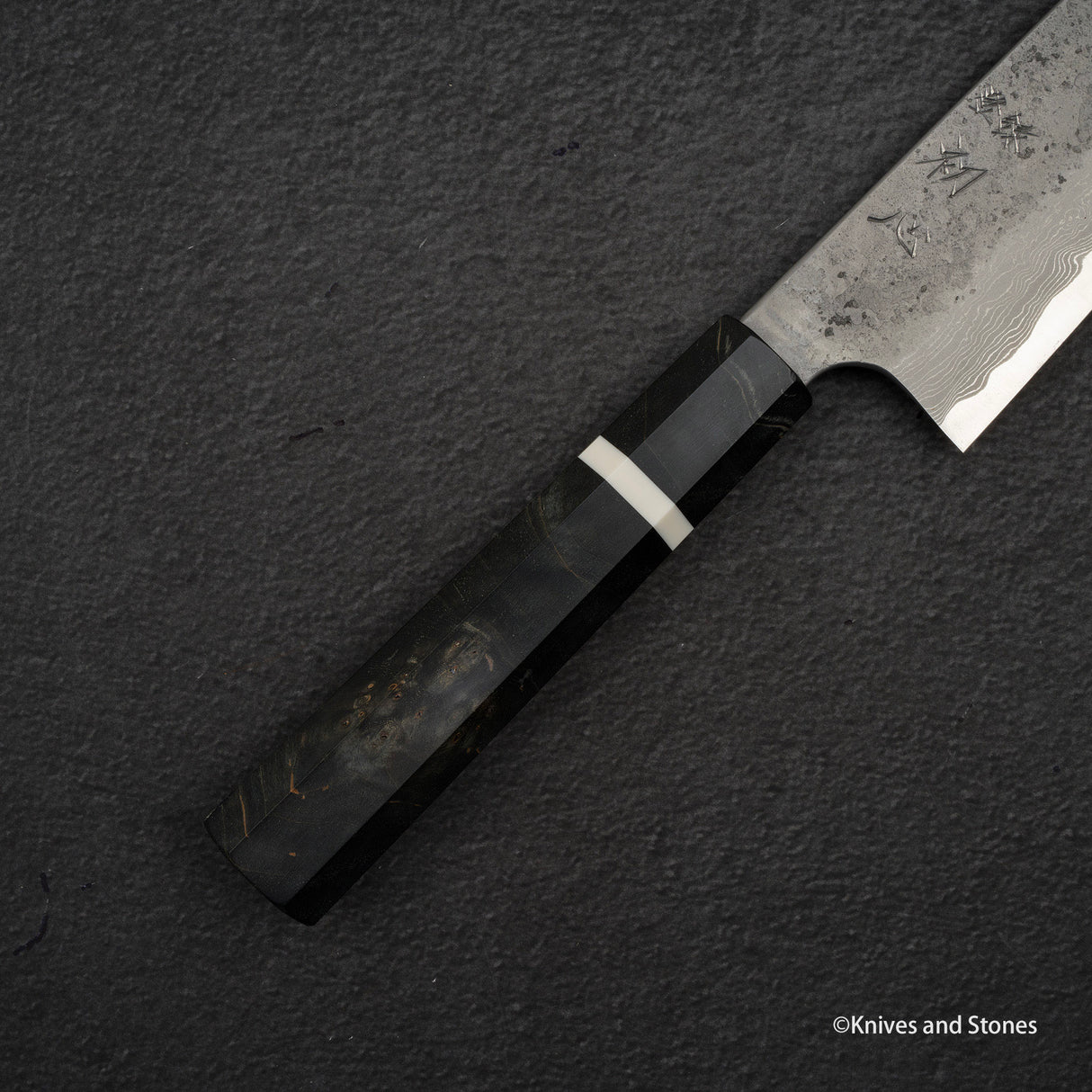 Nigara x Hatsukokoro Ryusui Blue 2 大馬士革牛刀 240mm