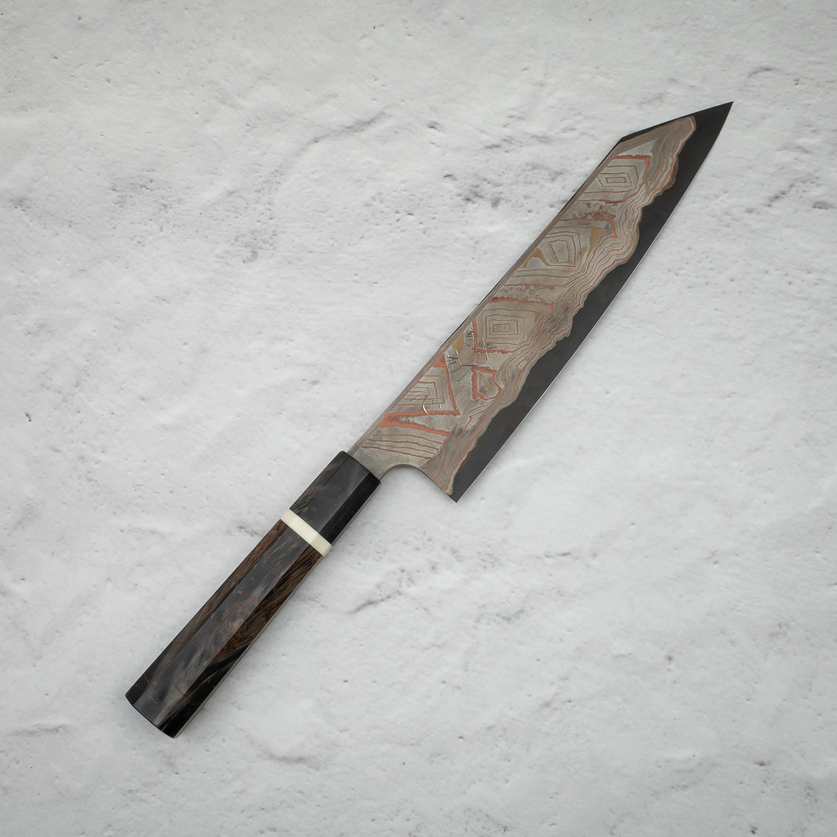 初心 x Nigara Irodori Blue 2 彩虹大馬士革 K-tip Gyuto 240mm