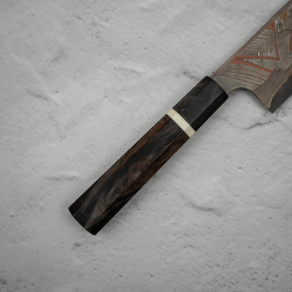 初心 x Nigara Irodori Blue 2 彩虹大馬士革 K-tip Gyuto 240mm