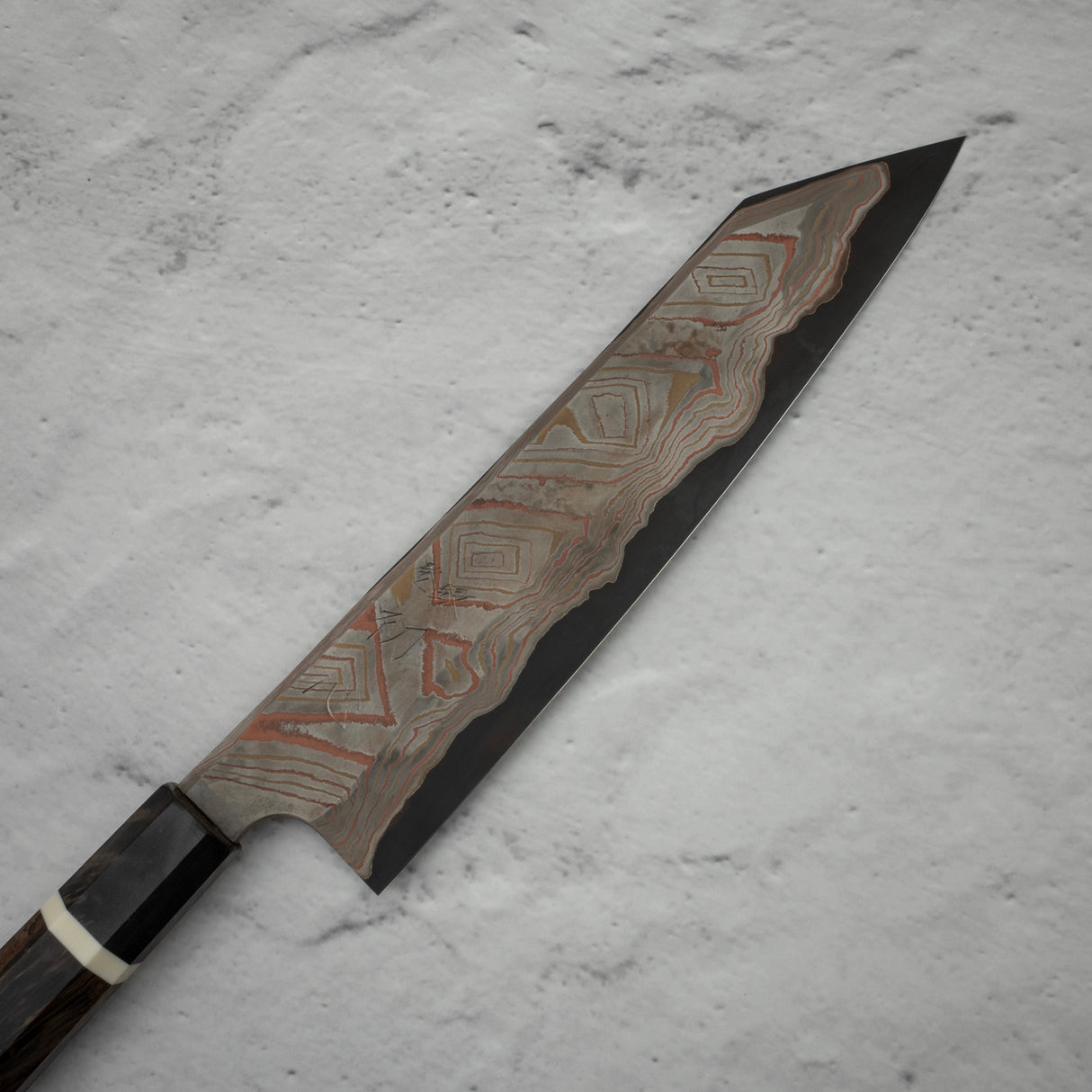 初心 x Nigara Irodori Blue 2 彩虹大馬士革 K-tip Gyuto 240mm