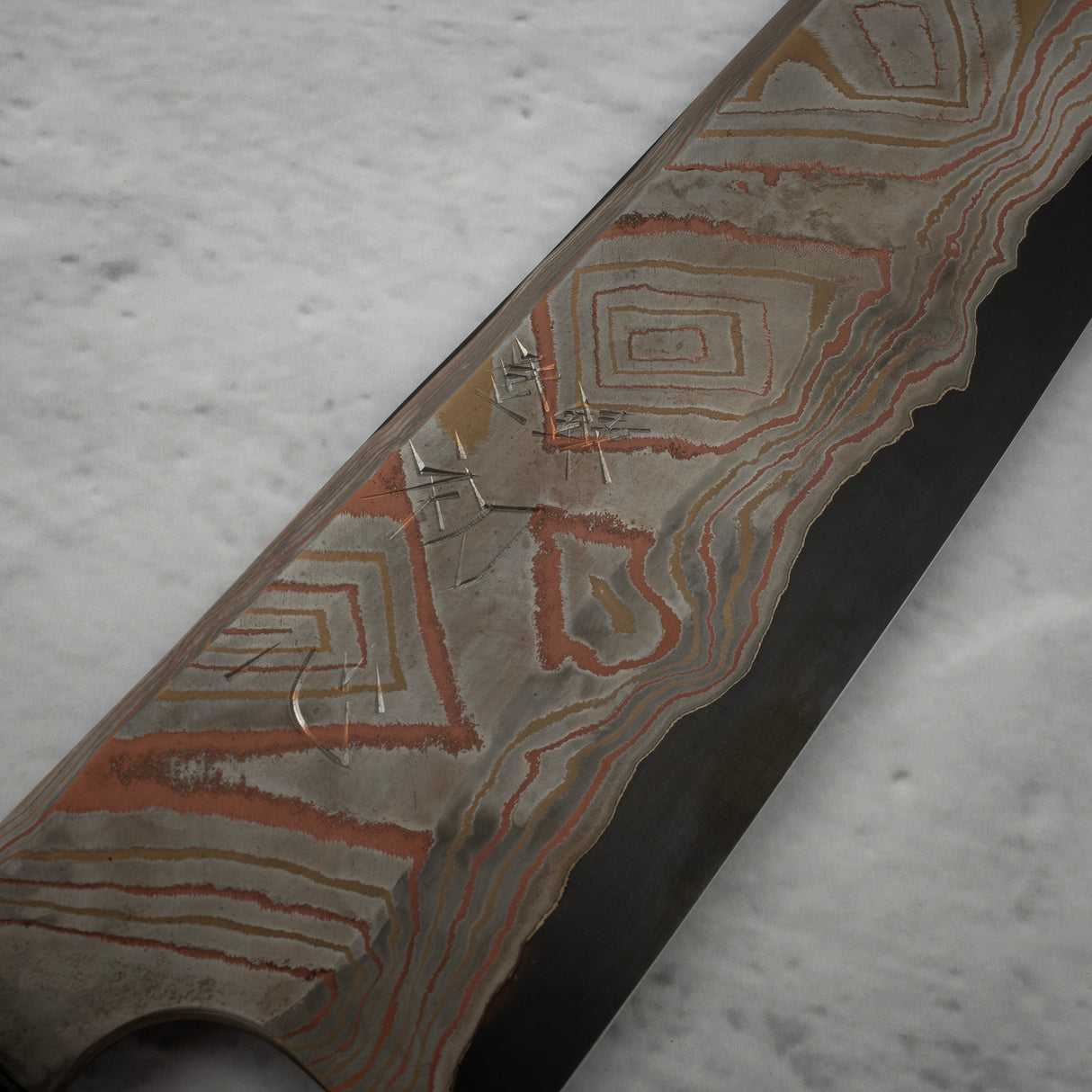 初心 x Nigara Irodori Blue 2 彩虹大馬士革 K-tip Gyuto 240mm