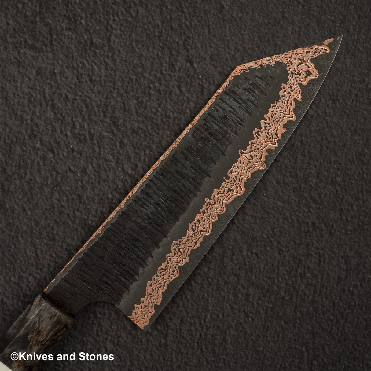 Hatsukokoro x Nigara Yorokobi SLD 銅土梅大馬士革文化 180 毫米樺木手柄