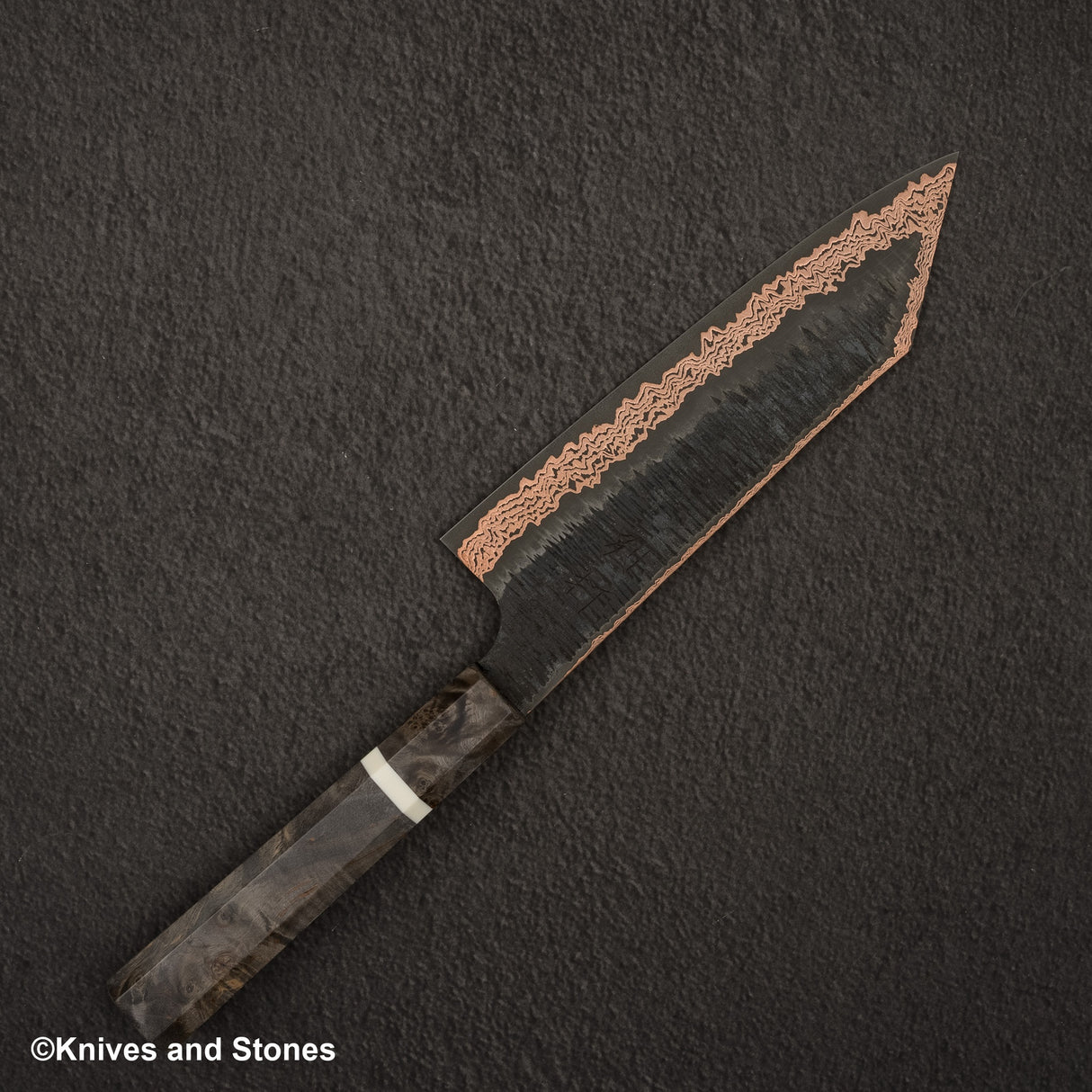 Hatsukokoro x Nigara Yorokobi SLD 銅土梅大馬士革文化 180 毫米樺木手柄