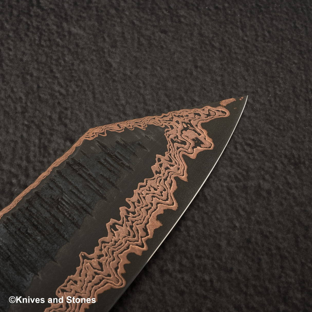 Hatsukokoro x Nigara Yorokobi SLD 銅土梅大馬士革文化 180 毫米樺木手柄